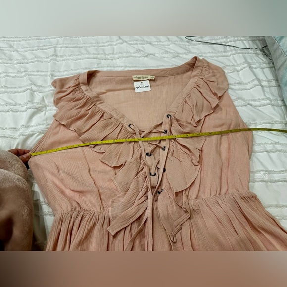 Blush Ruffle Mini Dress - Picture 5 of 8